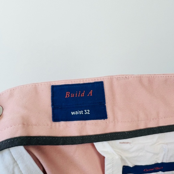 Spoke Build A Pale Pink Causal Classic Cotton Tailored Fit Shorts UK 32 - Picture 11 of 12